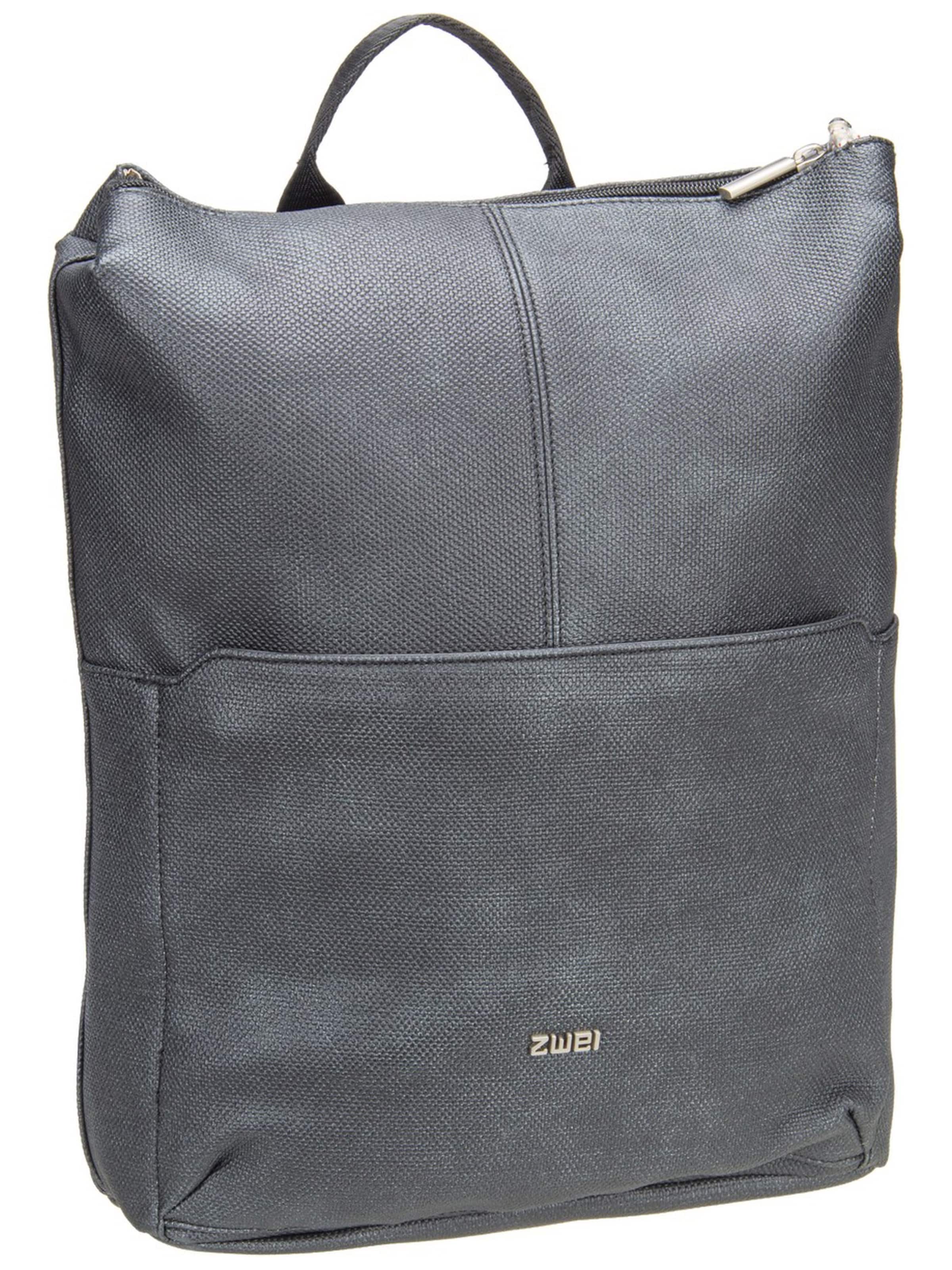 ZWEI Backpack 'Mademoiselle MR15' in Grey: front
