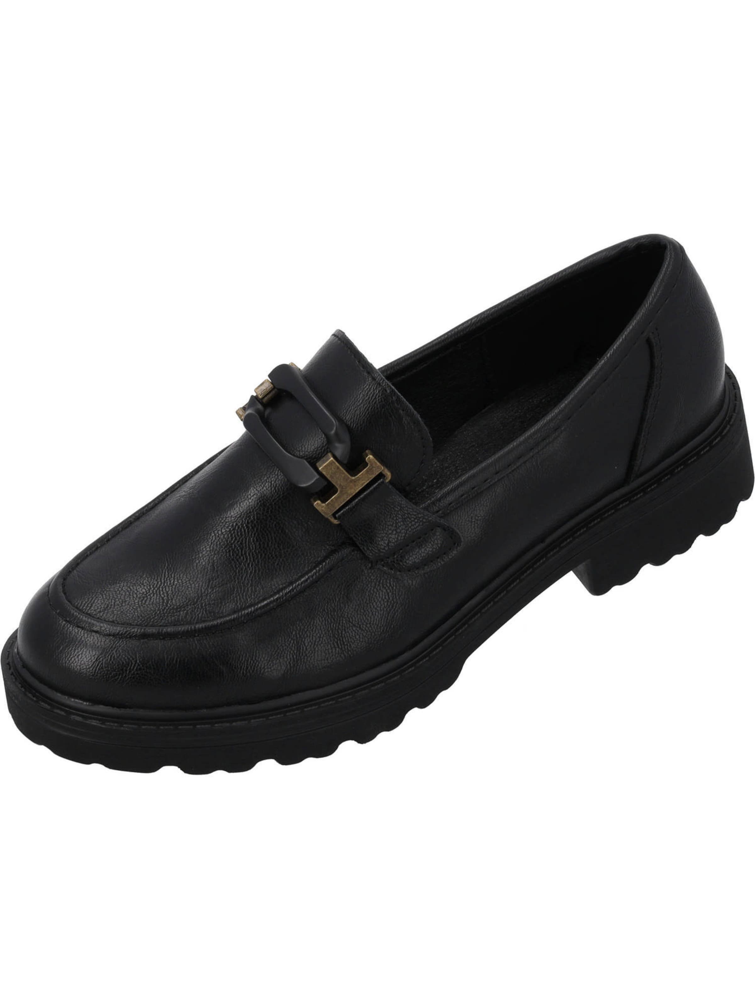 Palado Instappers 'Xesta' in Zwart: voorkant