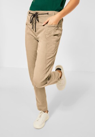 STREET ONE Regular Broek in Beige: voorkant