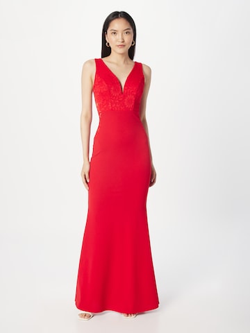 WAL G. - Vestido de noche 'JOSEPHINE' en rojo: frente