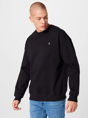 Volcom Sweatshirt in Black: front