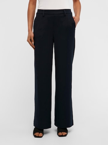OBJECT Wide leg Chino Pants 'Lisa' in Blue: front