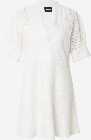 BOSS - Vestido 'Deliah' em branco: frente