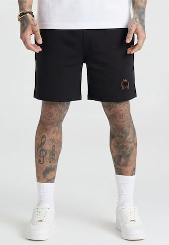 SikSilk Regular Shorts in Schwarz: Vorderseite