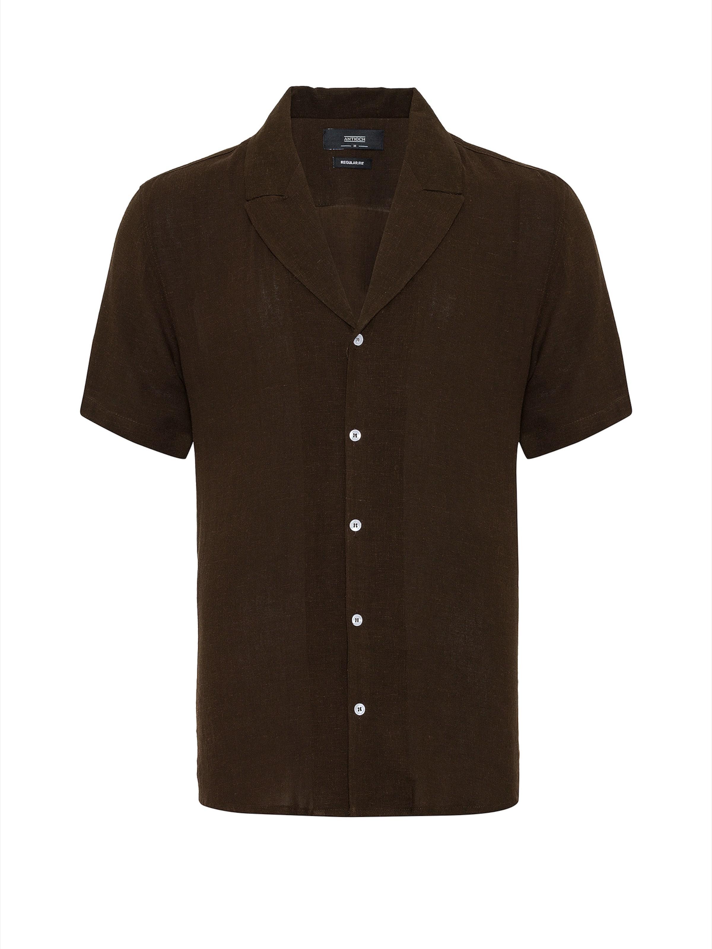 Antioch Button Up Shirt in Brown: front