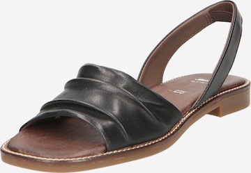 Bata Sandal in Black: front