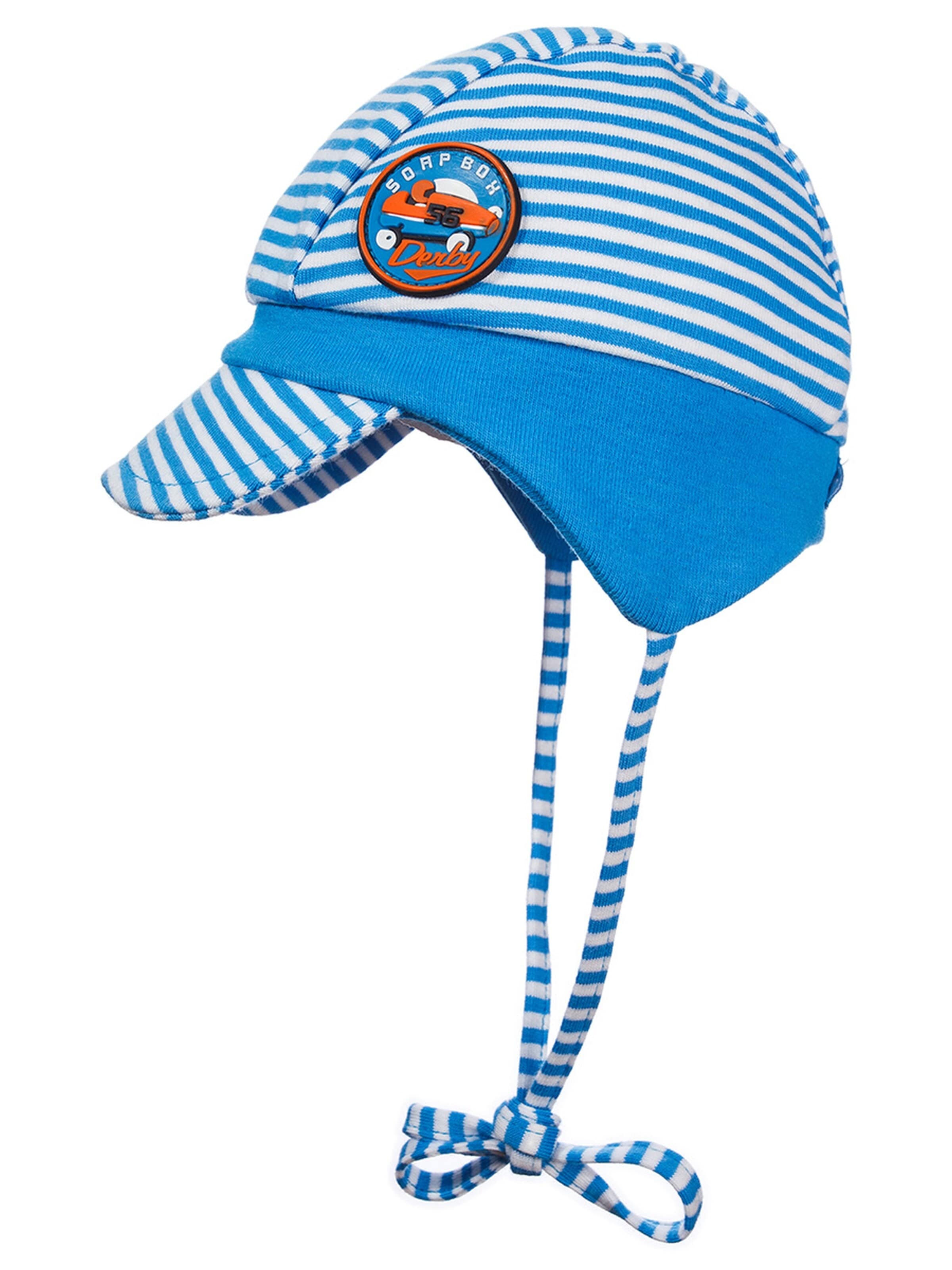 DÖLL Mütze 'Bindemütze Jersey'‌‌‌‌‌‌‌‌‌‌ in Blau: Vorderseite