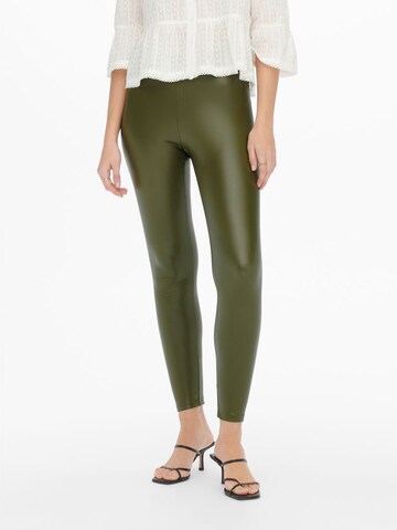 JDY - Skinny Leggings 'Stine' em verde: frente