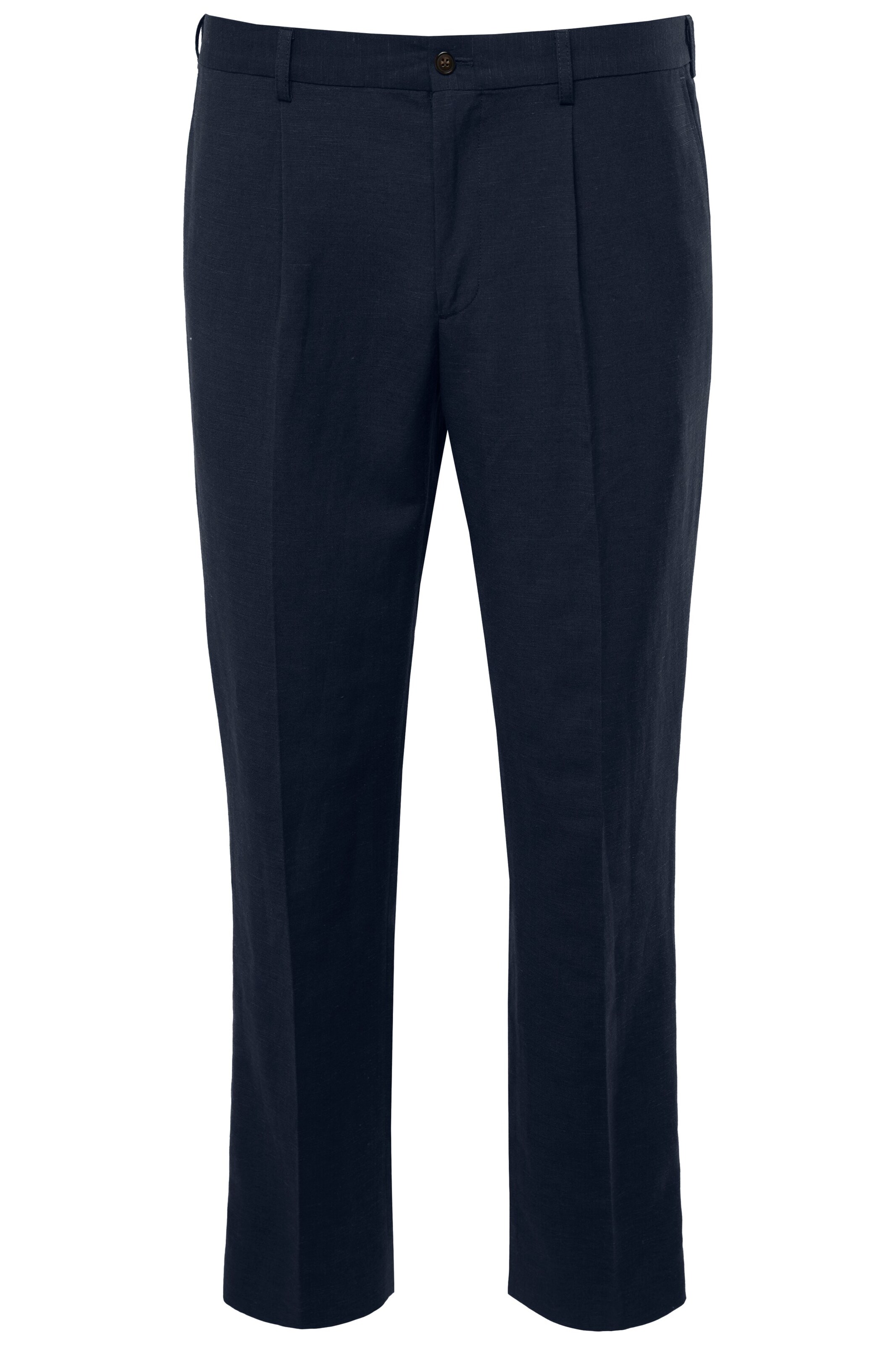 JP1880 Regular Pleated Pants in Blue: front