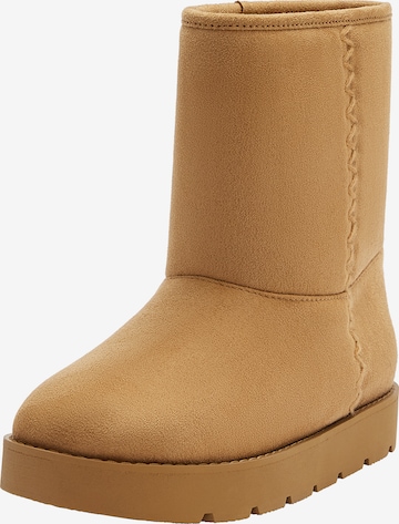 Pull&Bear Boots in Brown: front