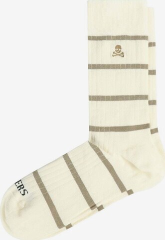 Chaussettes Scalpers en beige : devant