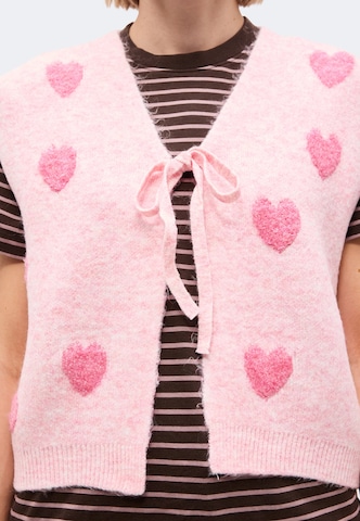 Hailys Pletená vesta 'Ve44da' – pink