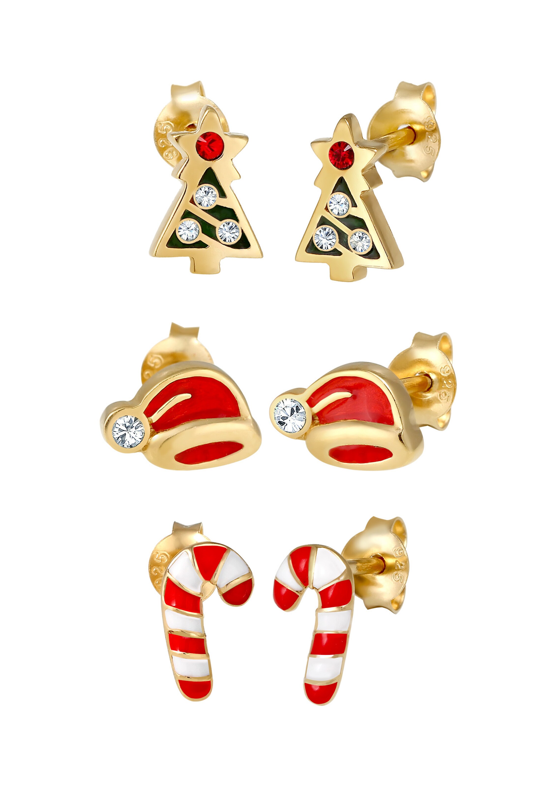 ELLI Øreringe 'Weihnachten' i guld