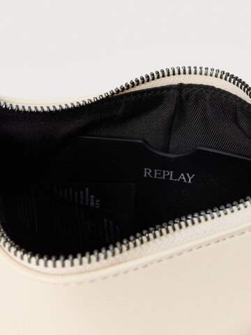 Borsa a spalla di REPLAY in bianco