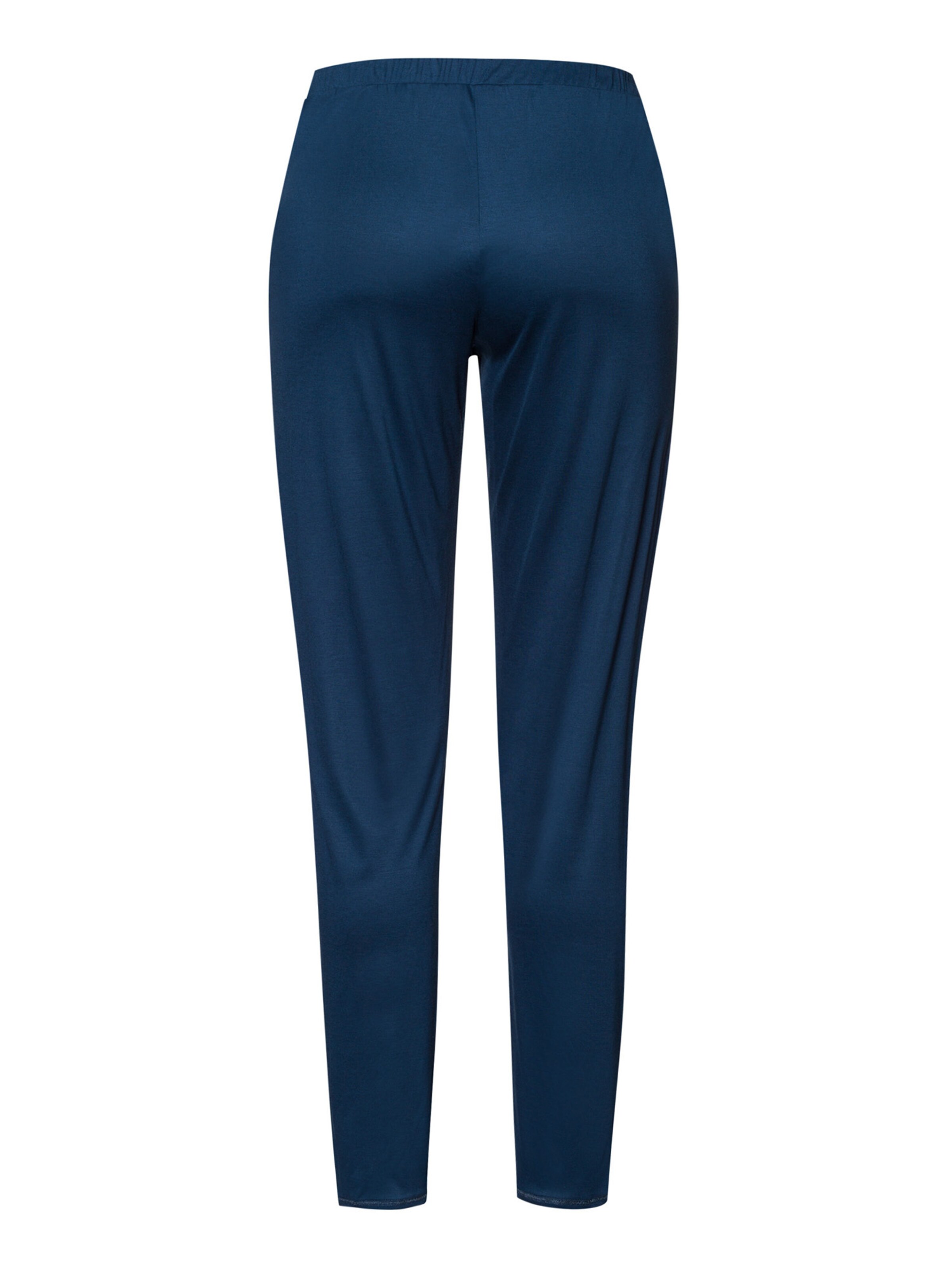 Hanro Pajama pants ' Grand Central ' in Blue