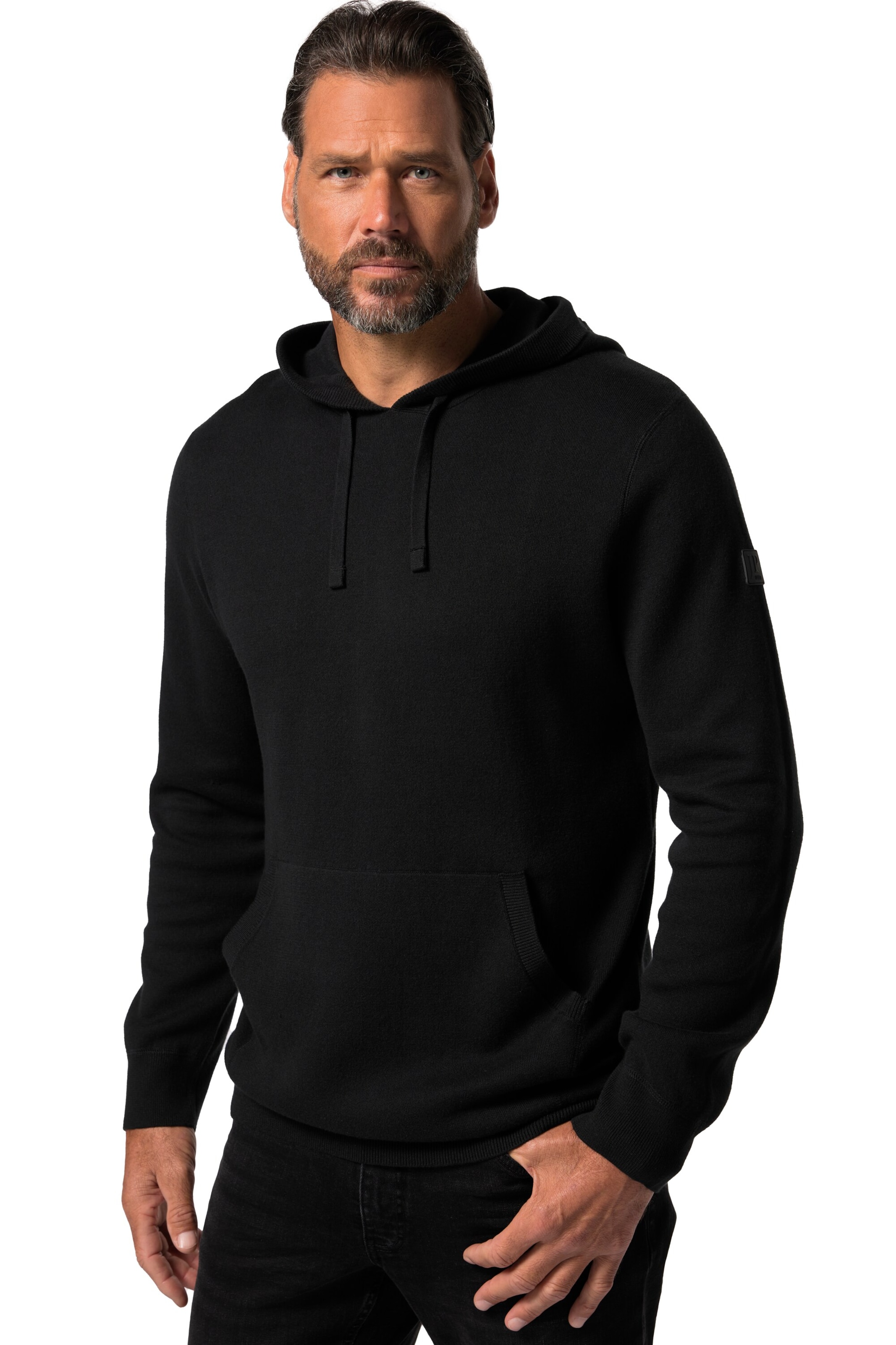 JP1880 Trui in Zwart: voorkant