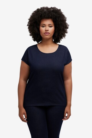 Ulla Popken Blouse in Blauw: voorkant