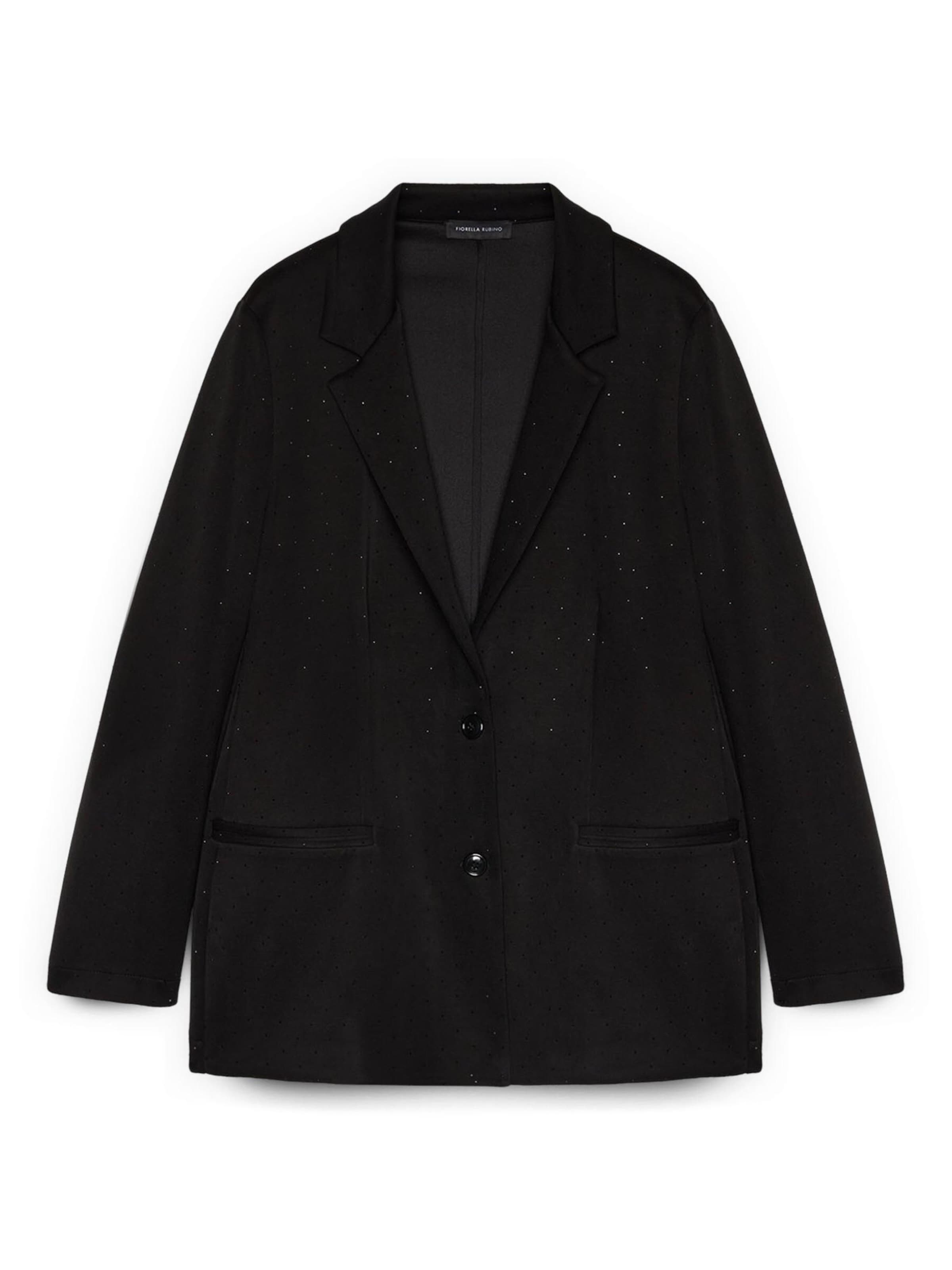 Veste mi-saison Fiorella Rubino en noir : devant
