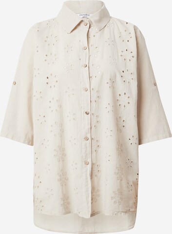 ZABAIONE Blouse 'Si44na' in Beige: front