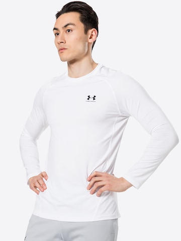 UNDER ARMOUR - Camiseta funcional en blanco: frente