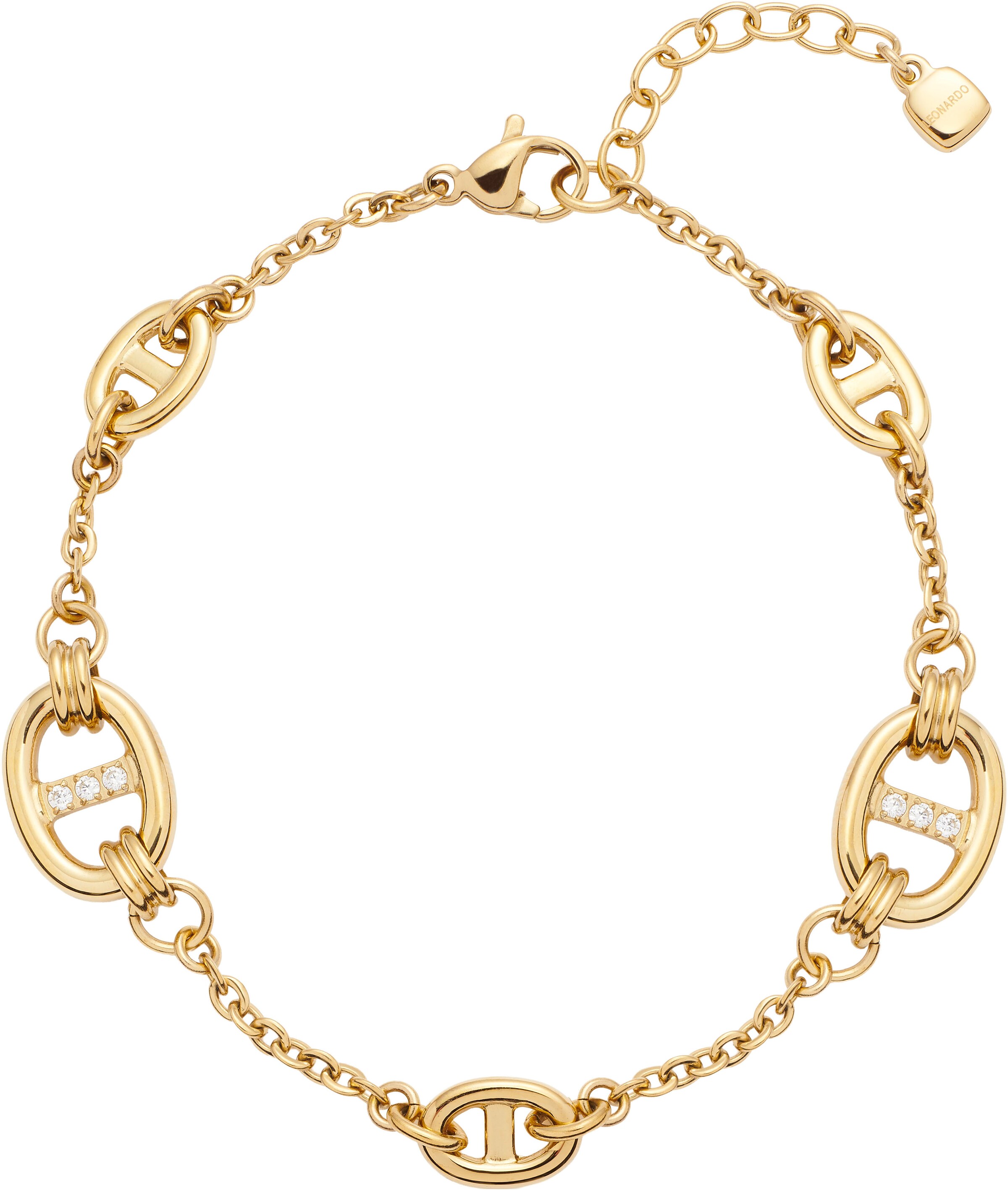 LEONARDO Bracelet in Gold: front