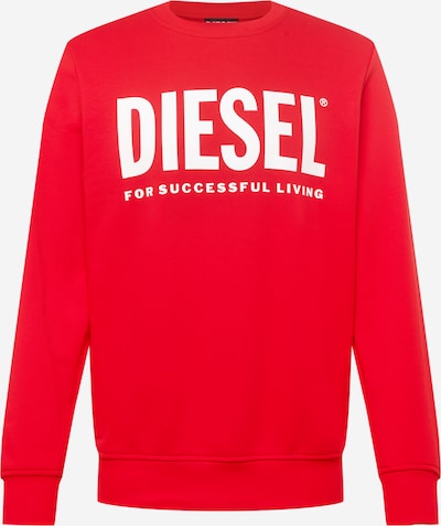 DIESEL Sweatshirt 'GIRK' i rød / hvid, Produktvisning
