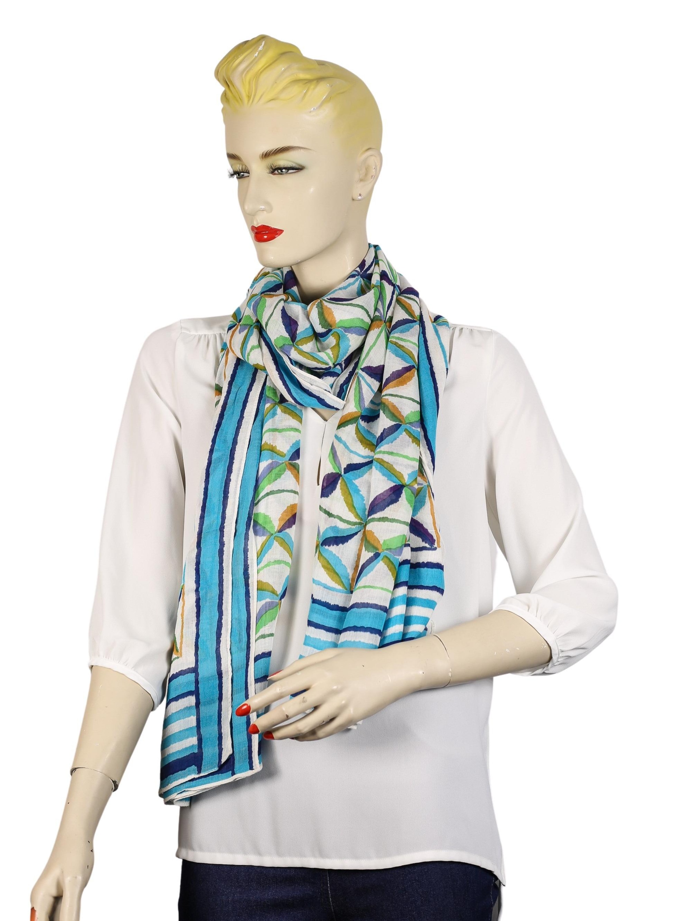 COLLEZIONE ALESSANDRO Scarf 'Mill' in Blue
