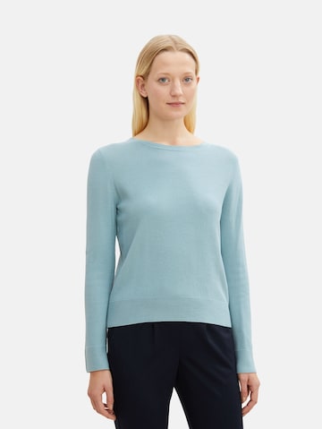 TOM TAILOR Sweater in Blue: front