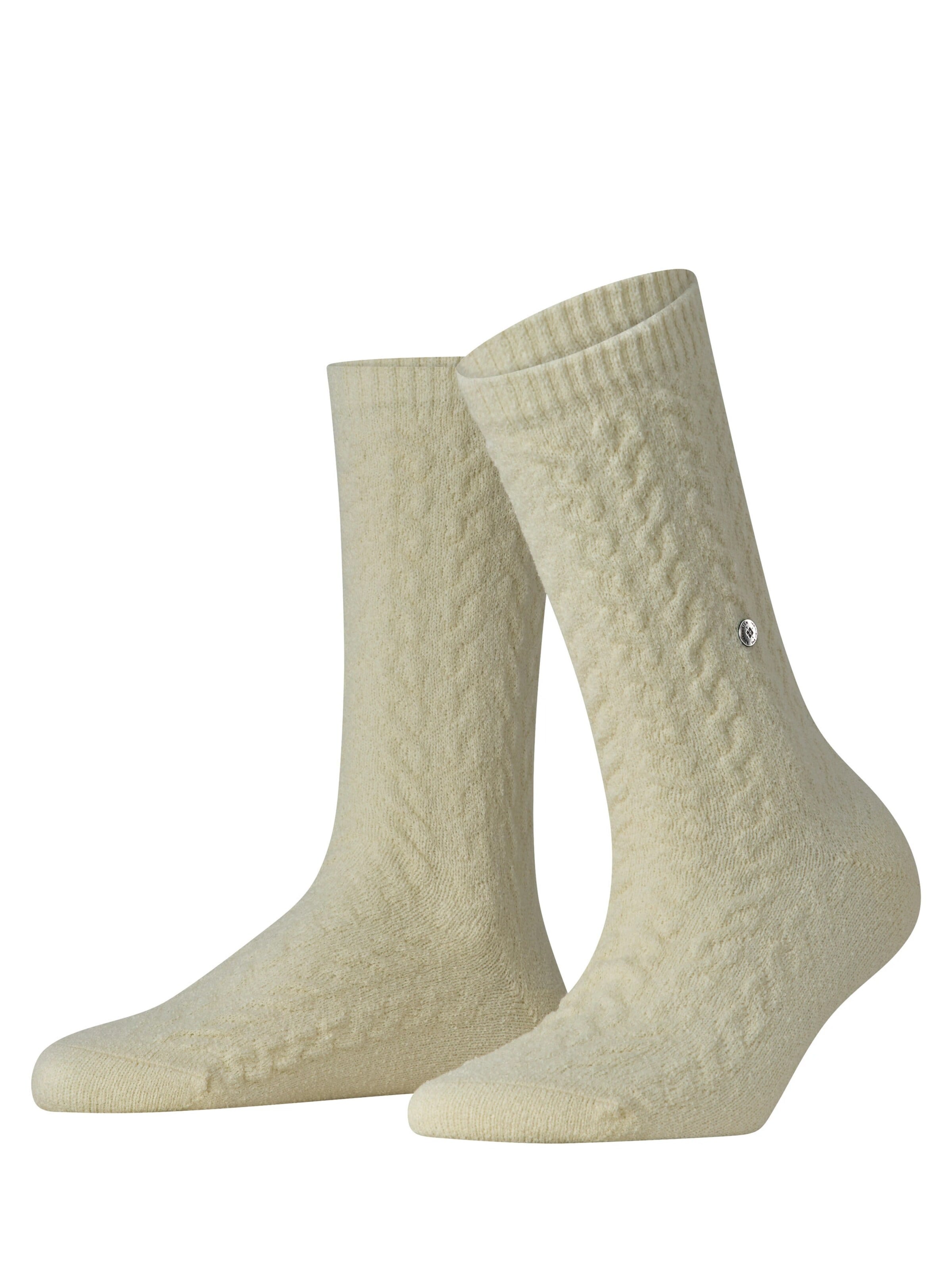 BURLINGTON Socken 'Cable'‌‌‌‌‌‌‌ in Beige: Vorderseite