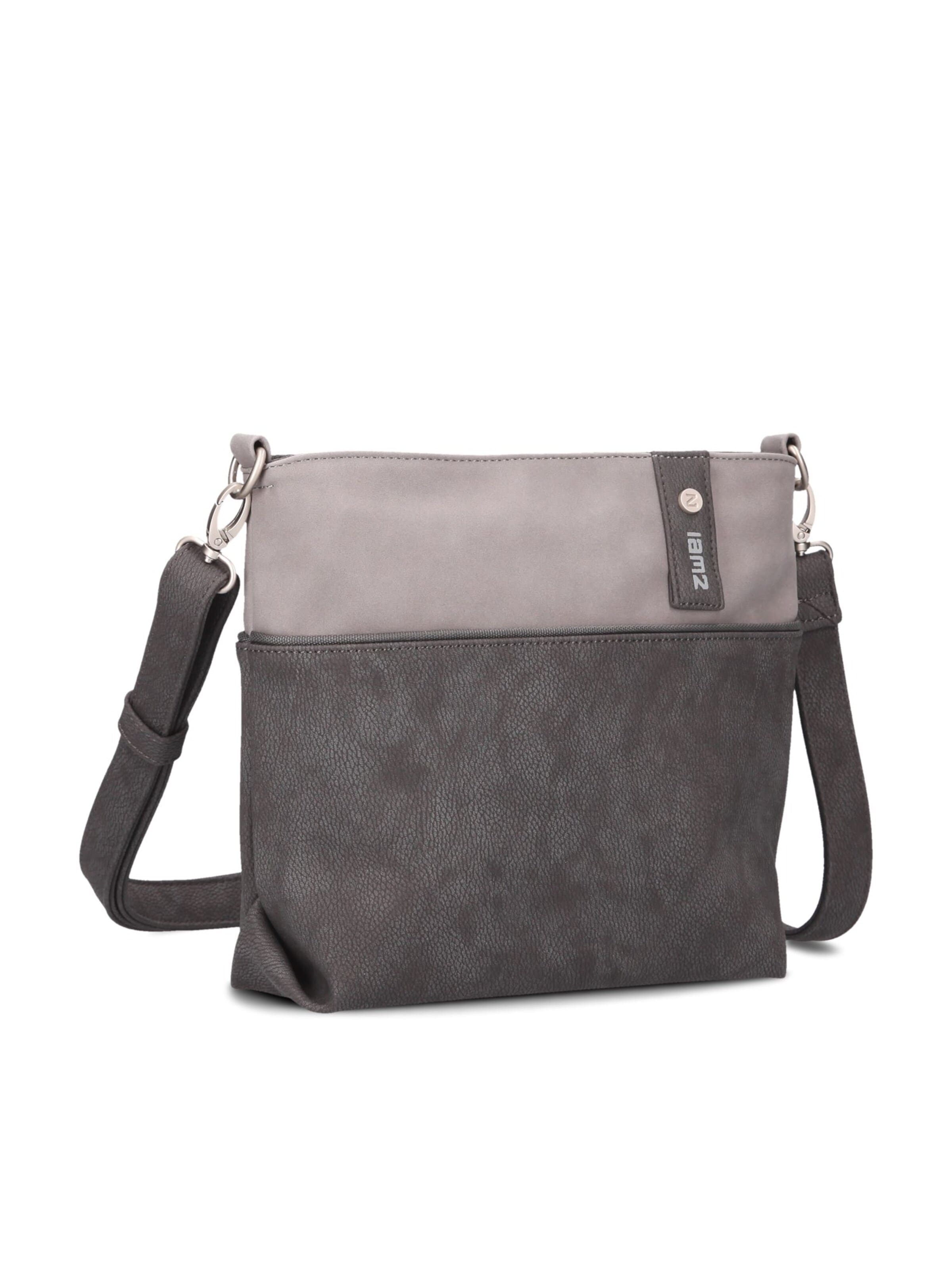 ZWEI Crossbody Bag 'JANA J8' in Grey: front