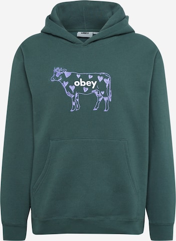 Obey Sweatshirt in Green: front