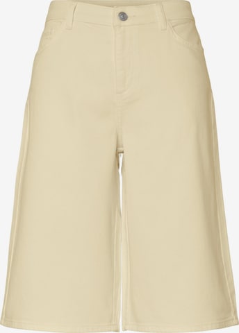 PIECES Shorts 'PCSky' in Gelb: Vorderseite