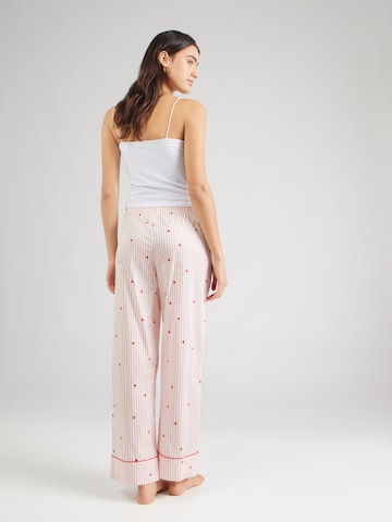 ETAM Παντελόνι πιτζάμας 'Battito' σε λευκό