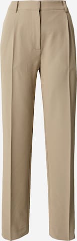 Pantalon à plis 'RAMONA' Samsøe Samsøe en gris : devant