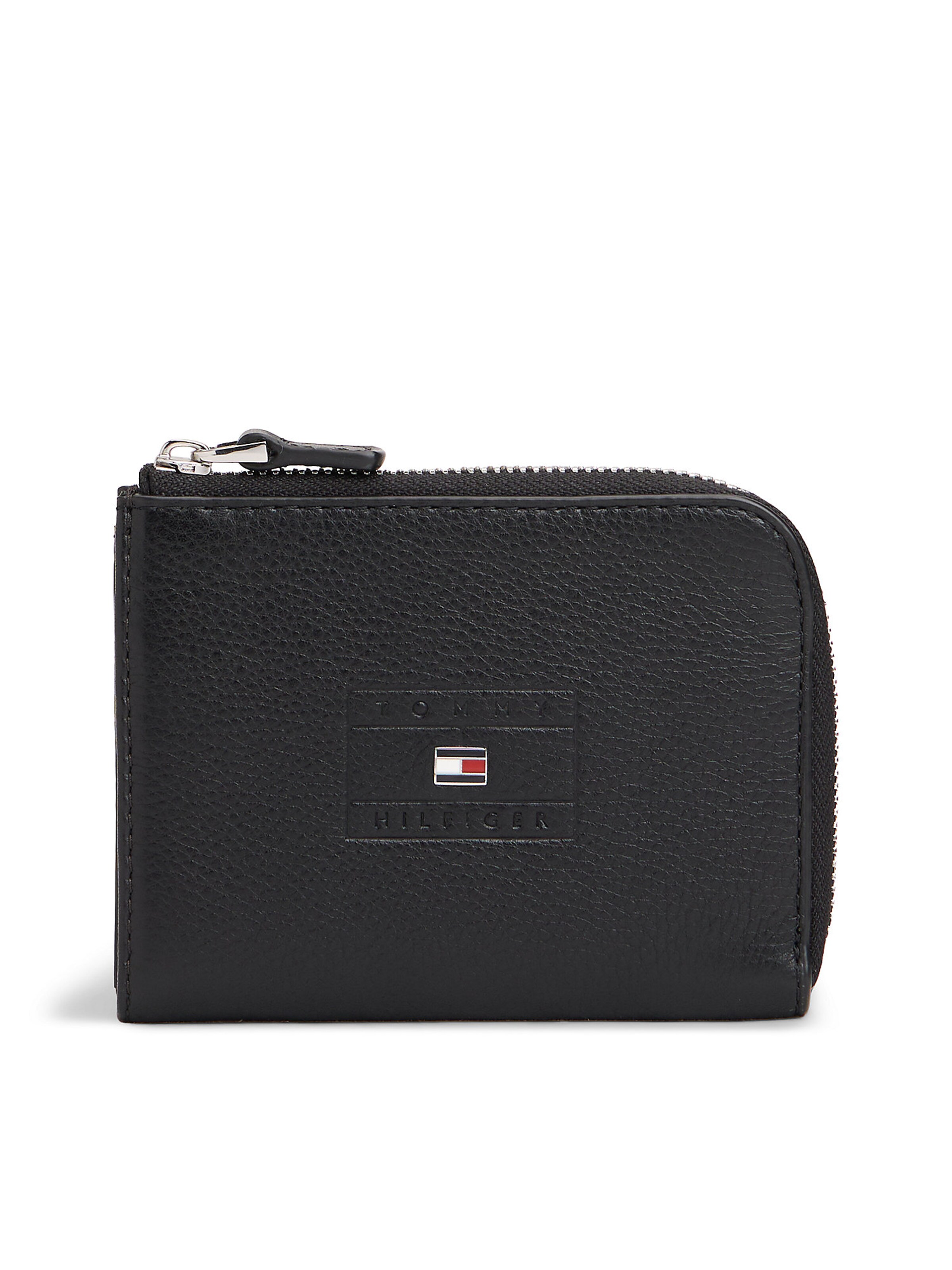 TOMMY HILFIGER Portemonnee in Zwart: voorkant