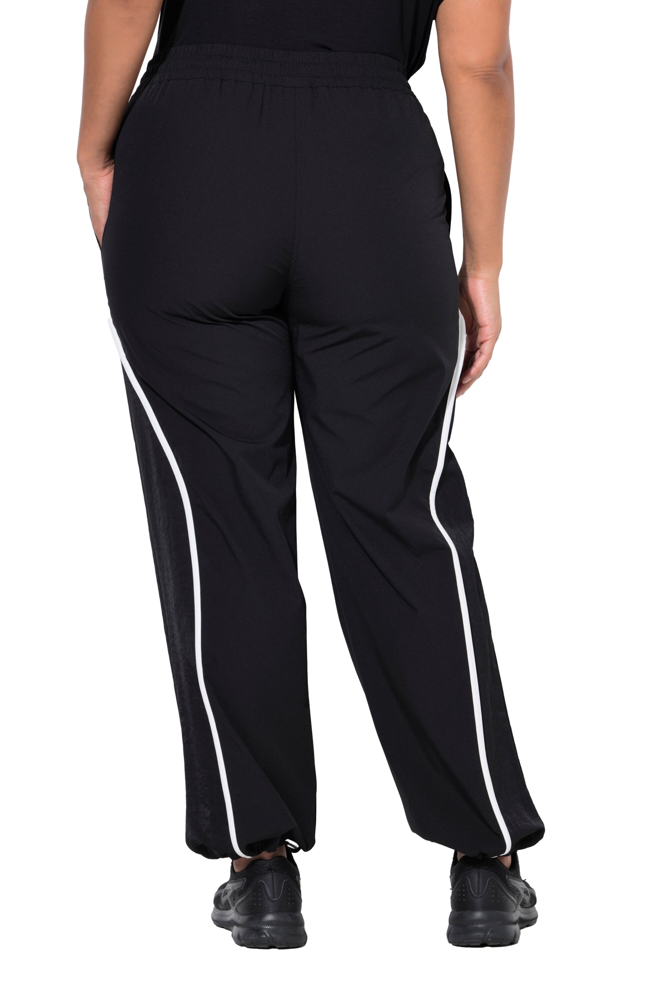 Ulla Popken Loosefit Broek in Zwart