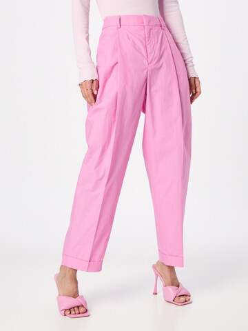 SCOTCH & SODA Loosefit Élére vasalt nadrágok 'Mila' - rózsaszín: elől