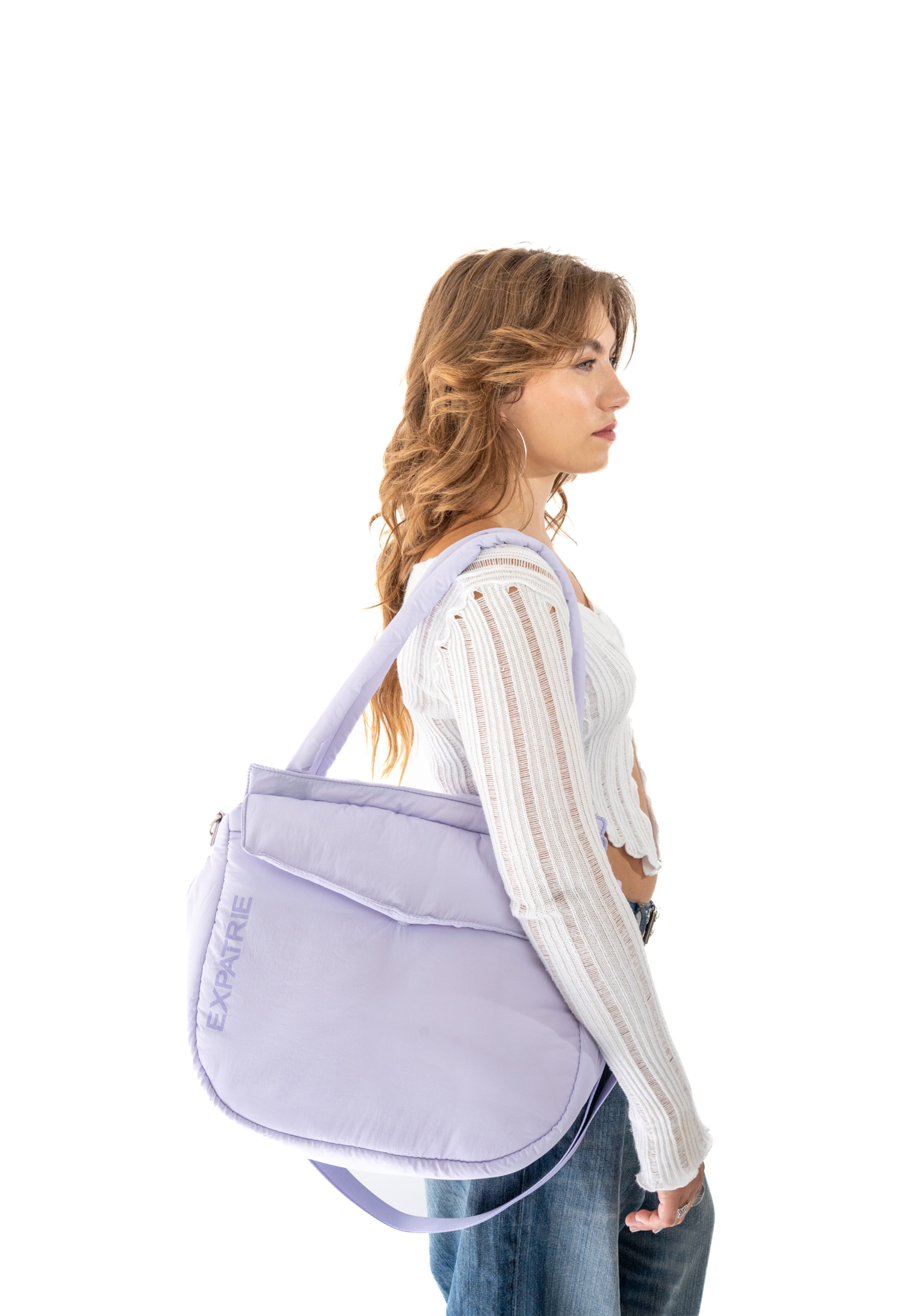 Expatrié Shopper 'Poppy' i lilla: forside