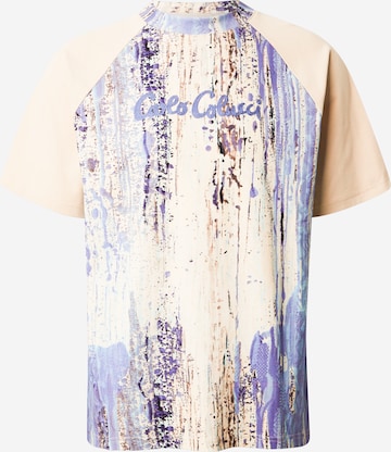 T-Shirt Carlo Colucci en blanc : devant