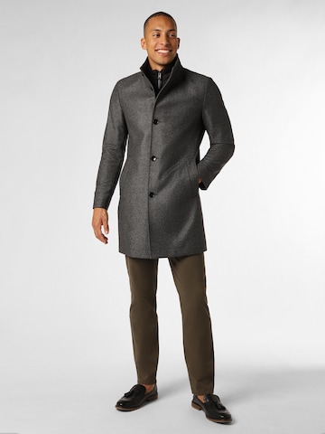 BOSS Black Between-Seasons Coat in Grey: front