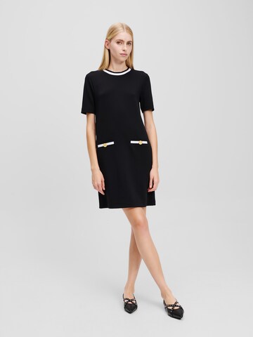 Robe Karl Lagerfeld en noir : devant