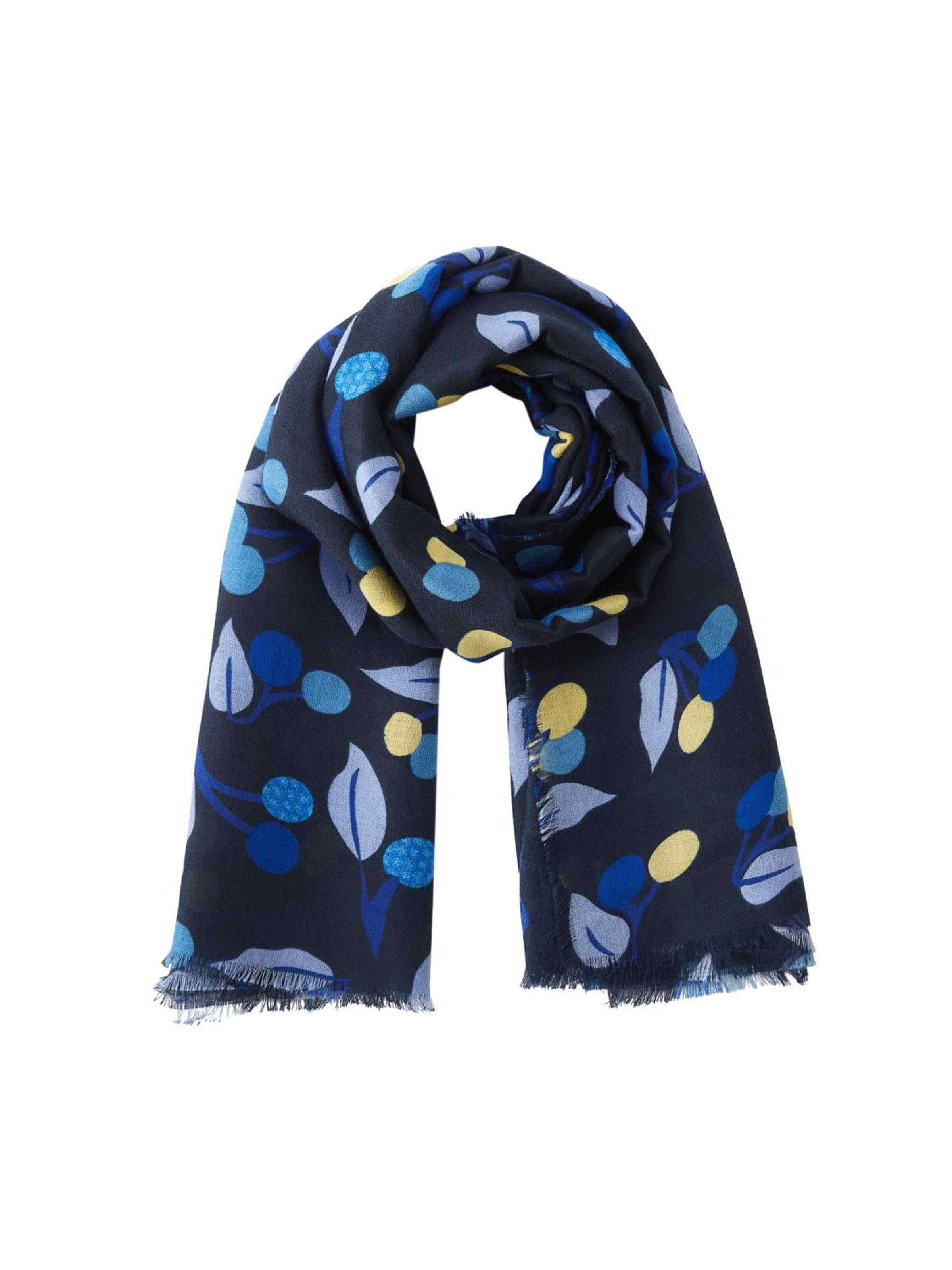 19V69 ITALIA Sjaal 'Automn' in Blauw: voorkant