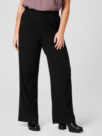 Guido Maria Kretschmer Curvy Collection Pants 'Celia' in Black: front