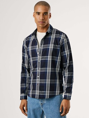 Coupe regular Chemise 'Codar' Pepe Jeans en bleu : devant