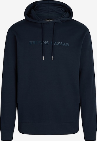 BRUUNS BAZAAR Sweatshirt 'Bertil' in Blauw: voorkant