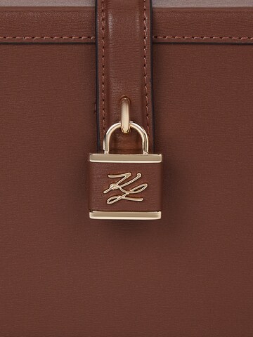 Karl Lagerfeld - Mala de ombro em castanho