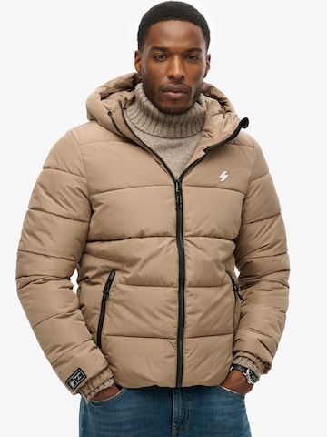 Superdry & Co Winter Jacket in Brown: front