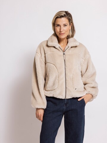Zhrill Fleece Jacket 'ZHAPRIL' in Beige