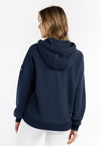 DreiMaster Vintage Zip-Up Hoodie 'Idem' in Blue