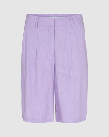 minimum Loosefit Kalhoty s puky 'Baline' – fialová: přední strana